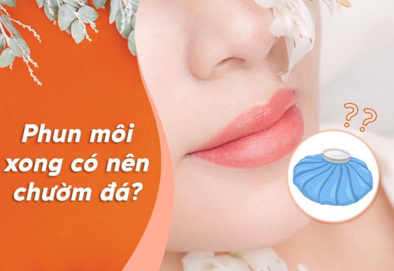 Xăm môi sưng phải làm sao? Chườm đá lạnh giúp cải thiện tình trạng đáng kể